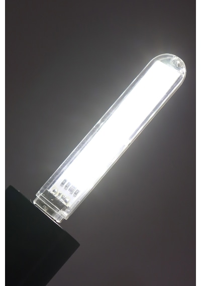 Taşınabilir 8 Ledli Büyük Flash Usb Led Işık Gece Lambası Portatif Mini Kamp Lambası Beyaz