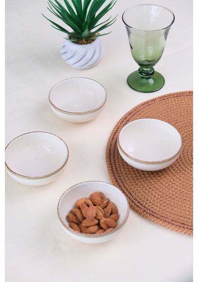 Kütahya Porselen Moderna Kase Tarçın 4 Parça 10cm Mul10kss4730p02 Krem