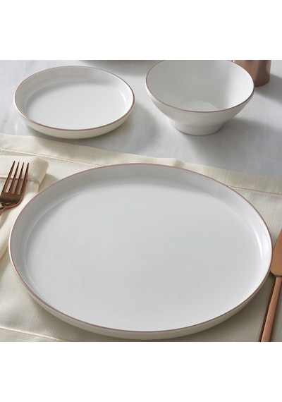 Güral Bilbao 8 Parça 2 Kişilik Bone Yemek Takımı - Copper Bakır