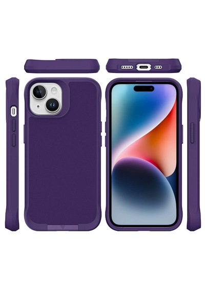 Bix iPhone Uyumlu 14 Plus / 15 Plus Vortex Magsafe Kılıf Stand Özellikli 3x Korumalı Mikro Fiber İç Yüzey Koyu Mor Bix iPhone Uyumlu 14 Plus / 15 Plus Vortex Magsafe Kılıf Stand Özellikli 3x Korumalı Mikro Fiber İç Yüzey Koyu Mor