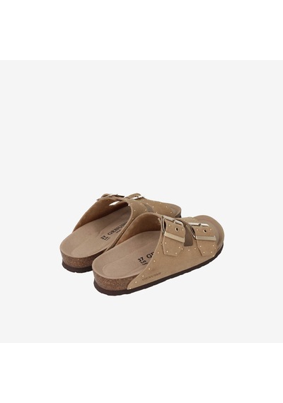 Terlik Kadın G105591 Genuins Honolululead Velour Almond Kahverengi