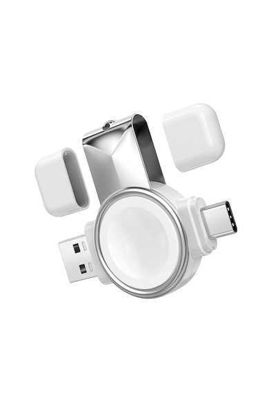 Apple Uyumlu  Watch 10 42/46mm 2in1 Type-c&usb Manyetik Şarj Al2730