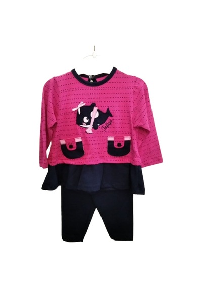 Kız Çocuk Pembe Alt Üst Takım %100 Pamuklu (479498756) Pembe