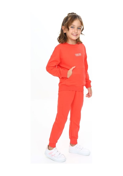 Toontoy Kids Toontoy Kız Çocuk 2'li Takım Nakış Baskılı Bisiklet Yaka Cepli Sweatshirt & Beli Paçası Ribanalı Jogger Eşofman Altı - 2 İplik Nar Çiçeği Toontoy Kids Toontoy Kız Çocuk 2'li Takım Nakış Baskılı Bisiklet Yaka Cepli Sweatshirt & Beli Paçası Ribanalı Jogger Eşofman Altı - 2 İplik Nar Çiçeği