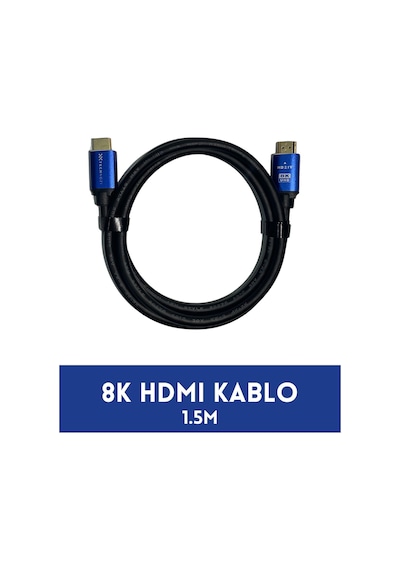 Hdmı 2.1 Kablo 8k Ultra Hdmı 1.5 Metre 2.1 Premium Yüksek Hızlı Ses Ve Görüntü Kablosu