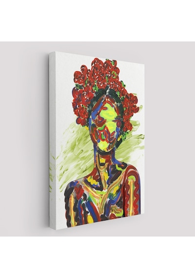 Renkli Kadın Modern Duvar Tablosu-6005 50 X 70