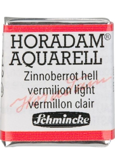 Schmincke Horadam Aquarell Artist Sulu Boya Vermilion Light Yarım Tablet
