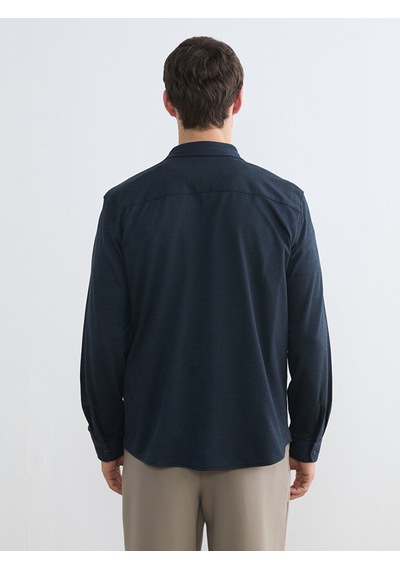 Lcw Vision Lacivert Regular Fit Erkek Dokulu Gömlek