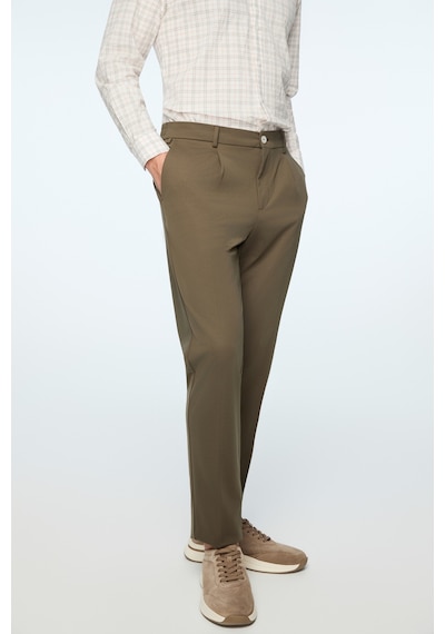 Morven Erkek Yeşil Rayon Trend Düz Slim Fit Pantolon 26ms003027700 Yeşil