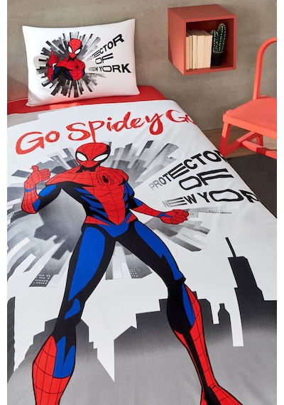 Özdilek Spiderman Go Spidey Tek Kişilik Lisanslı Lastikli Çocuk Nevresim Takımı Gri