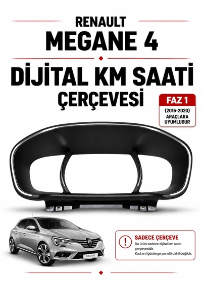 Renault Megane 4 Hayalet Kadran Çerçevesi 2016-2020 - Faz1