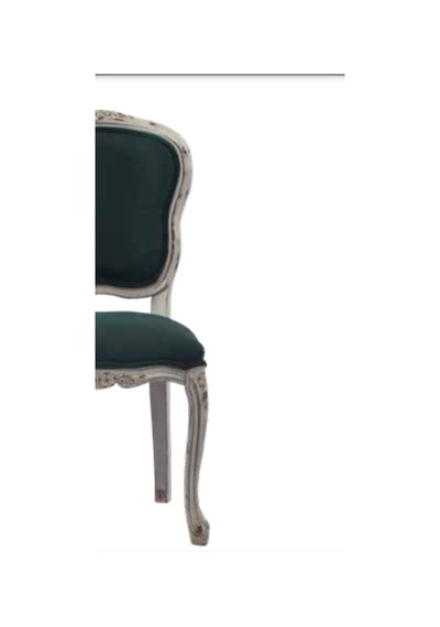 Bengimobilya Sandalye Zus022 Eskitme Model Yeşil Renk Baby Face Kumaş Kayın
