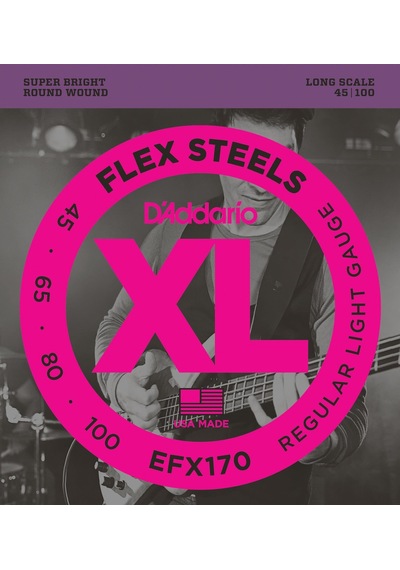 D'addario Efx170 Bas Gitar Tel Seti Regular Light