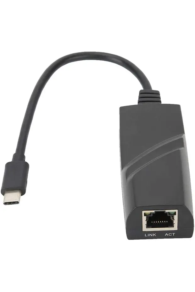 Yeni 2026 Type-c Usb Gigabit Destekli Rj45 Ethernet 10/100/1000 Çevirici Adaptör 3.1 Gigabit Lan Dönüştürücü