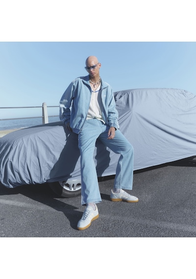 Adidas Kx1196 Denım Fb Jacket Erkek Eşofman Üstü Mavi