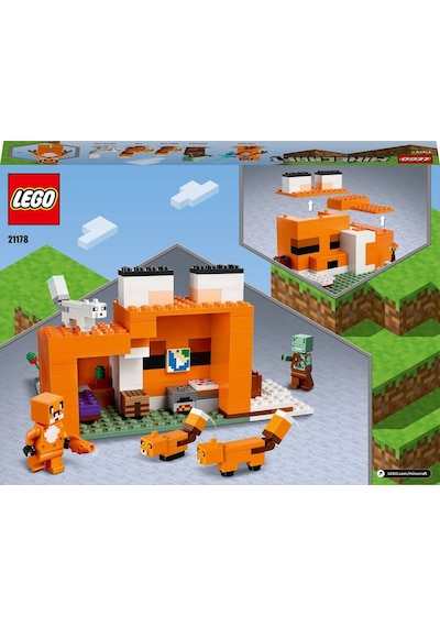 LEGO® Minecraft 21178 Tilki Kulübesi 193 Parça