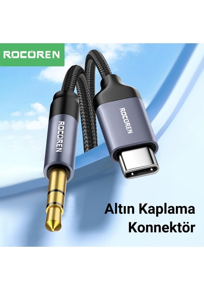 Tr Type-c To 3.5mm Jack Aux Hi-fi Dac Ses Kablosu 1 Metre