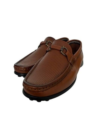 Kemal Tanca 887 2551 Erkek Hakiki Deri Loafer Ayakkabı Taba