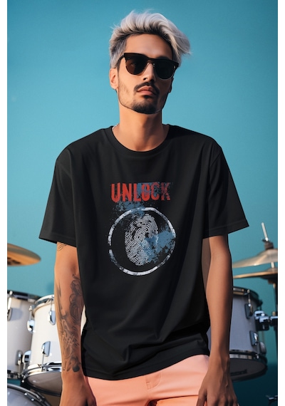 Stil X Yeni Sezon Oversıze Erkek T-shırt, Sizi Anlatan Tasarımlar Siyah-11