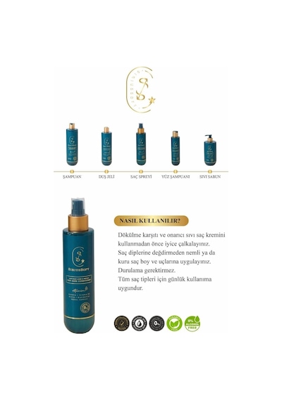 Siriussoft Besleyici Saç Spreyi Dökülme Karşıtı Ve Onarıcı Durulanmayan Sprey Saç Kremi 200 Ml Siriussoft Besleyici Saç Spreyi Dökülme Karşıtı Ve Onarıcı Durulanmayan Sprey Saç Kremi 200 Ml