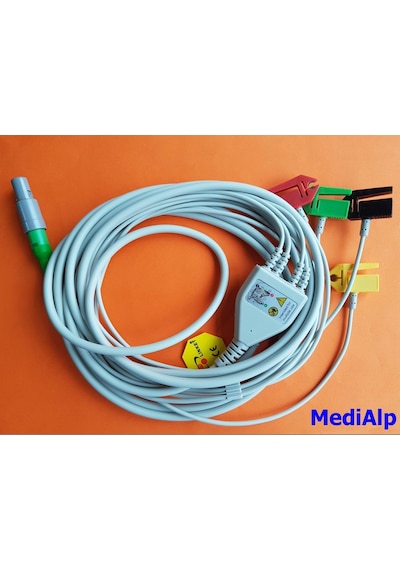 Petaş Kma800 Ekg Kablosu 4 Lead Kiskaç Uçlu
