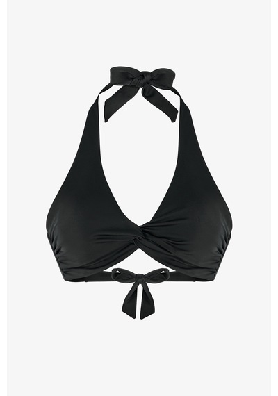 Penti  Siyah New Üçgen Twist Bikini Üstü