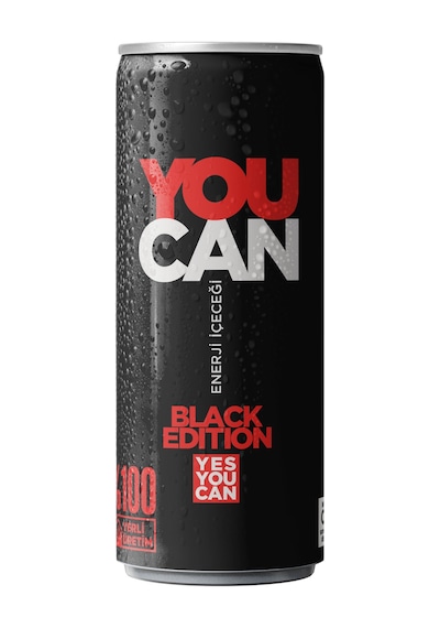 You Can Black Edition Enerji İçeceği 250 ml 12'li