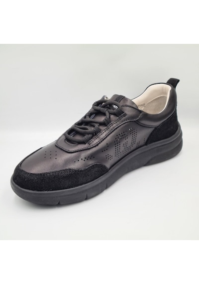 Greyder 34590 Siyah Hakiki Deri Kadın Günlük Casual Sneaker Siyah