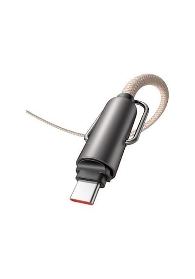 Ca-6831 Çok Işlevli Çapraz Boyun Askili Kablosu 1.2 M 60 W Type-c To Type-c Haki