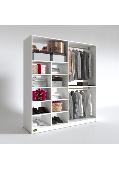 Kenzlife giysi dolabı fikret 180*180*45 byz gardırop