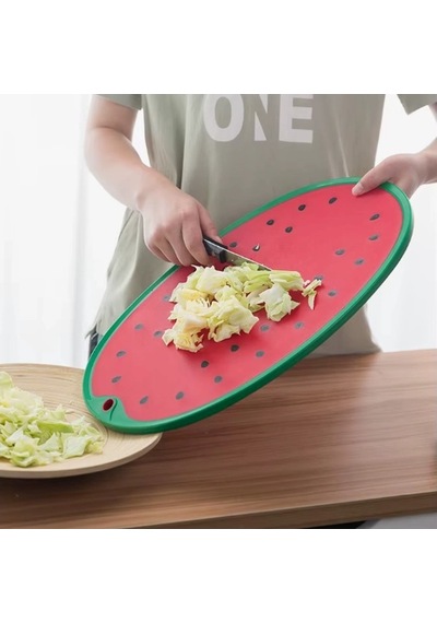 Karpuz Figürlü Kaydırmaz Kesme Tahtası Doğrama Panosu Crchmgo Çok Renkli