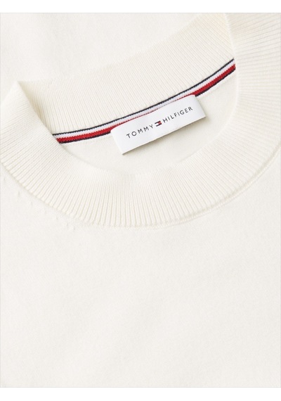 Tommy Hilfiger Cotton Jersey Fıne C-nk Ss Swt Kadın Sarı Kazak - Ww0ww49705