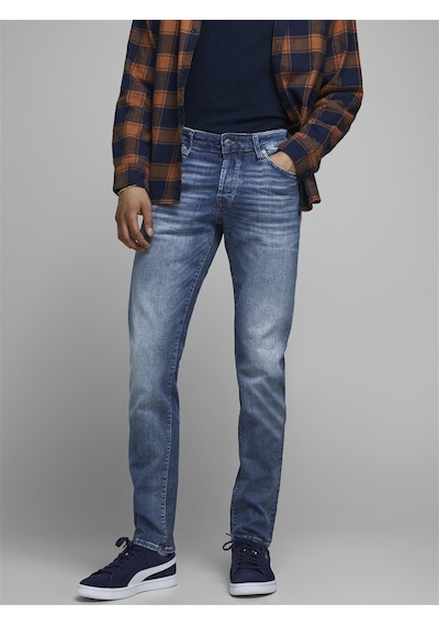 Jack & Jones Jjiglenn Jjicon Jj 357 50sps Noos Erkek Jean Pantolon-27640 Mavi