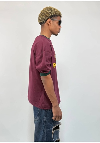 Zaee Football Culture Oversize Tişört Bordo