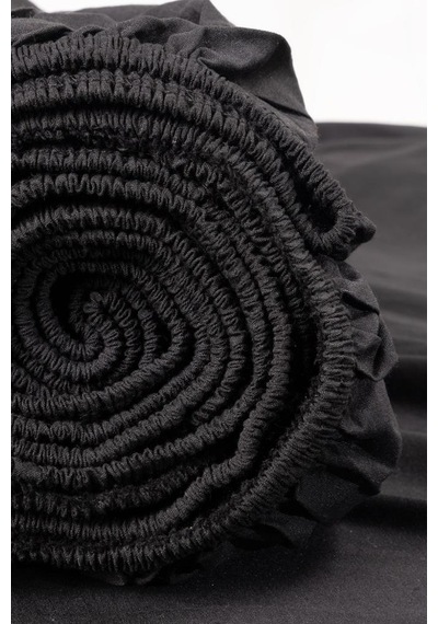 Aç-tak Lastikli Tek Kişilik Çarşaf 160x200+30 Cm Polycotton Matriss Serisi Antrasit