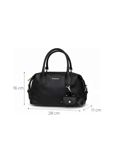 Us Polo Assn Us25577 Siyah Uspolo Assn Çapraz Ve El Saplı Kadın Çanta