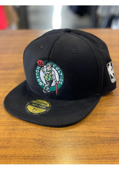Hamze Boston Celtics Nba Siyah Hip Hop Snapback Rapper Basket Şapka Siyah