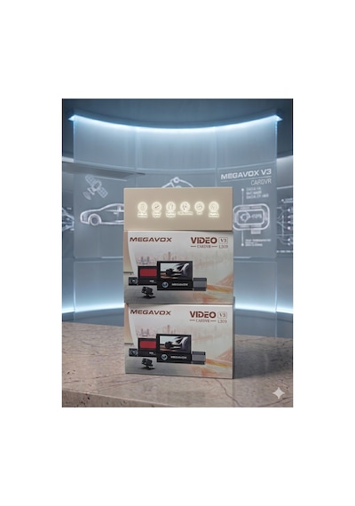 V-3 3" Dvr Araç İçi Kamerası Lcd Ekranlı Gece Görüşlü 3 Kameralı G-sensör Wi-fi 1080p Diğer