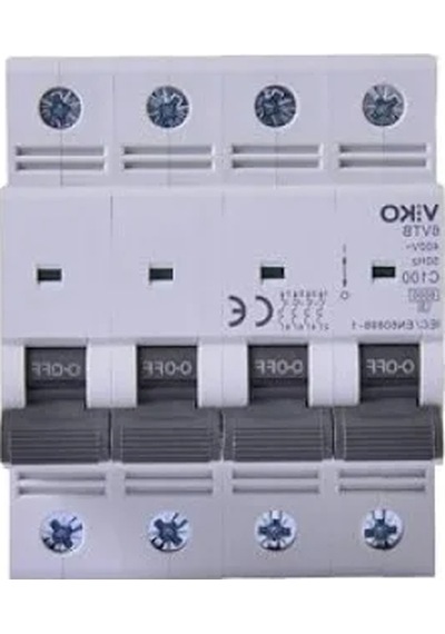 6ka C Tipi 4 Kutup Otomatik Sigorta 100a
