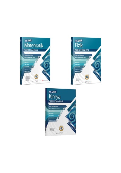 Bilgi Sarmal 11.sınıf Matematik-fizik-kimya Maarif Soru Bankası Set 3 Kitap