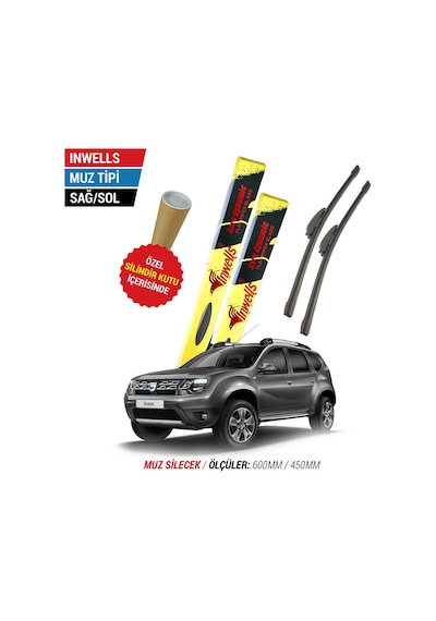 Dacia Duster İnwells Muz Silecek Takımı (2015-2016)