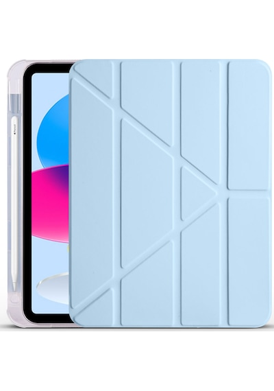 Apple Uyumlu iPad, 11.nesil 2025 Kılıf Tri Folding Kalem Bölmeli Standlı Kılıf Kapaklı Kılıf