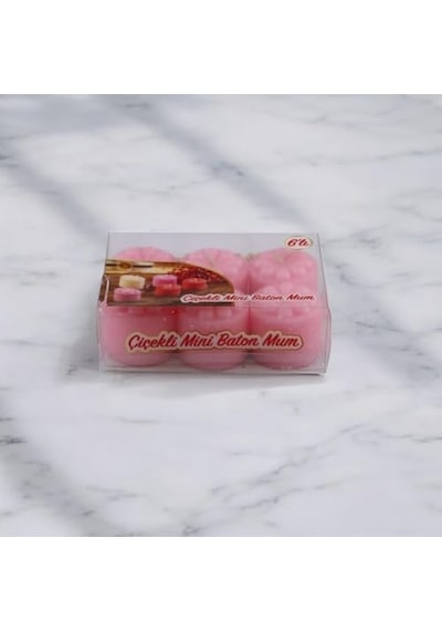 Tealight Mum Manolya Kokulu Pembe Renkli 6 Lı Paket 4 Saatlik Yanma Süresi - Ev Mumu - Iç Dekorasyon - Doğal Özler Çok Renkli
