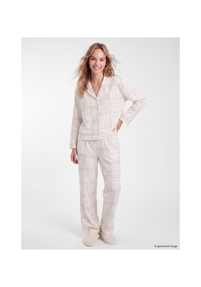 LC Waikiki Alıta Cıty Farkıyla Lcw Young Sarı Penye Ekose Uzun Kollu Kadın Pijama Takım Sari - 929503422 Sari LC Waikiki Alıta Cıty Farkıyla Lcw Young Sarı Penye Ekose Uzun Kollu Kadın Pijama Takım Sari - 929503422 Sari