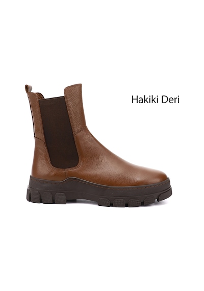 Gönderi(R) Gönderi R Kadın Taba Floter Kauçuk Taban Hakiki Deri Chelsea Bot Gkzb13452411 Taba Floter