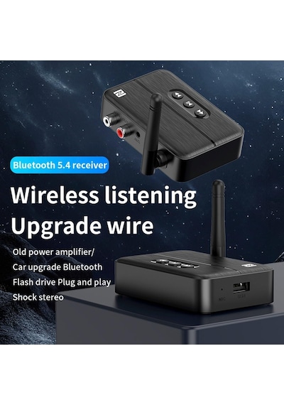 Lexroo M60 Nfc Bluetooth 5.4 Ses Alıcısı Transmitter Aux & Rca Bağlantı, Type-c Güç