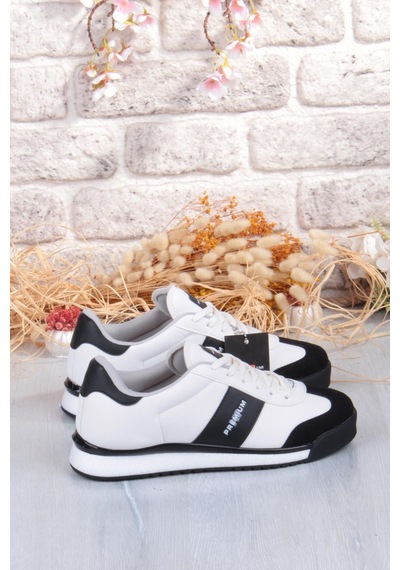 M.p 252 6103 Rahat Sneaker Erkek Ayakkabı Beyaz - Siyah