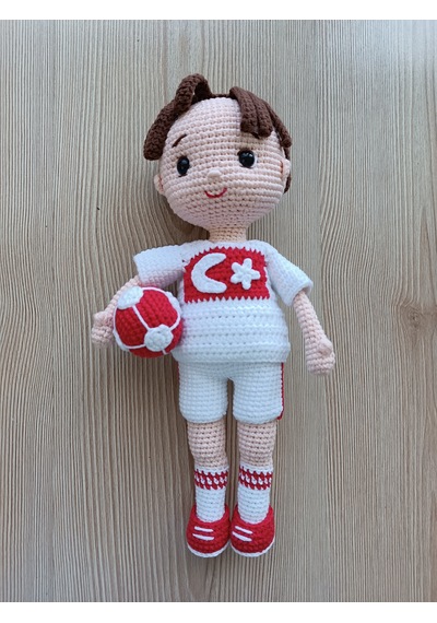 El Yapımı Amigurumi Taraftar Bebek/türkiye/gs/fb/ts/bjk / Hediyelik/koleksiyonluk 33 Cm