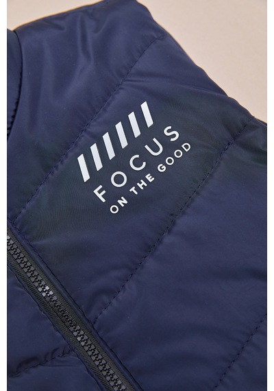 Fullamoda Focus Baskılı Erkek Çocuk Şişme Yelek Lacivert