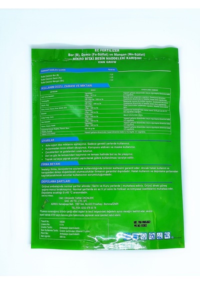 Enn Grow Mikro Bitki Besin Maddeleri 500 Gr